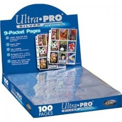 ULTRA PRO SILVER-9 POCKET PAGES un jeu Ultra pro