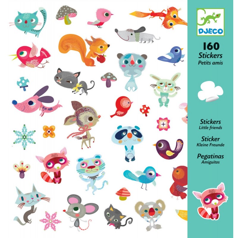 160 stickers - Petits amis un jeu Djeco