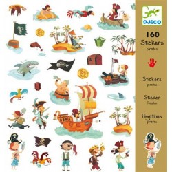 160 stickers - Pirates un jeu Djeco