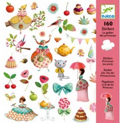 160 Stickers - Le thé des princesses un jeu Djeco