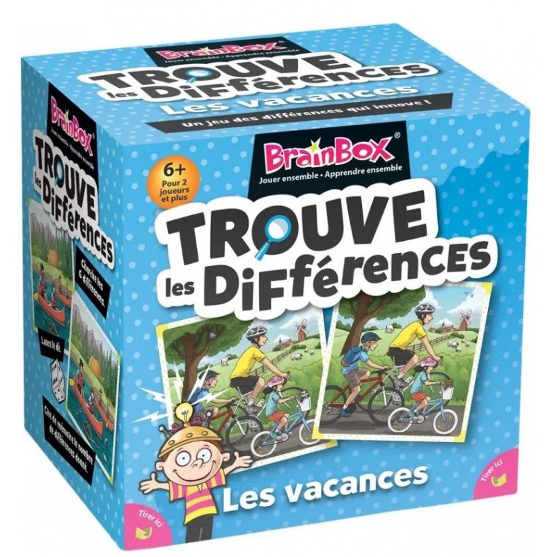 BrainBox - Trouve les Différences - Vacances un jeu The green Board Game co