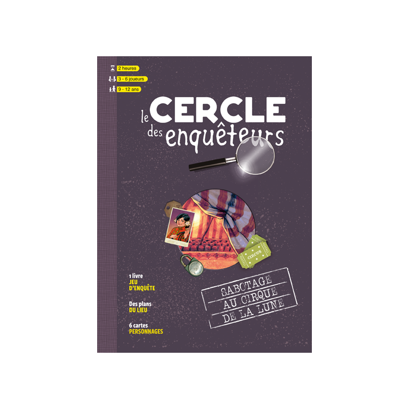 Le cercle des enquêteurs - Sabotage au cirque de la lune un jeu Autre