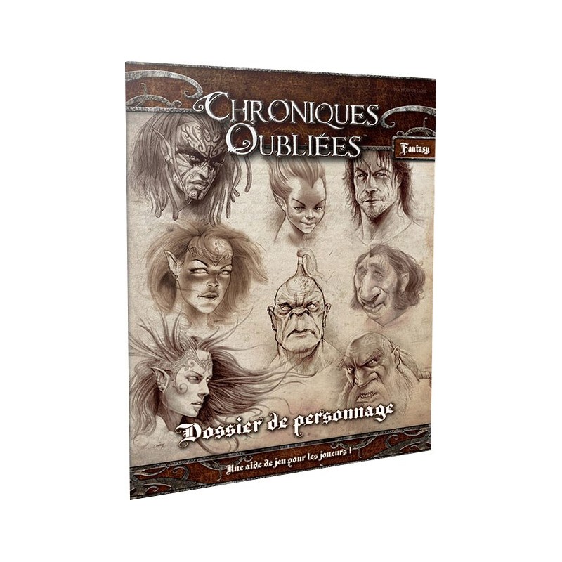 Choniques oubliées - Dossier de personnage un jeu Black Book