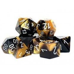 7 dés * gemini * NOIR & OR un jeu Chessex