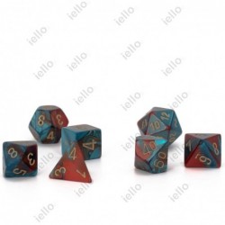 7 dés * gemini * Rouge & Sarcelle un jeu Chessex