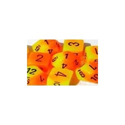 Boîte de 12 dés 6 * gemini * ORANGE & JAUNE un jeu Chessex