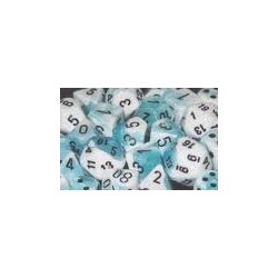 Pack de 12 dés D6 * gemini * BLANC & SARCELLE un jeu Chessex