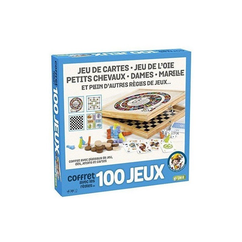 Coffret 100 jeux un jeu France Cartes