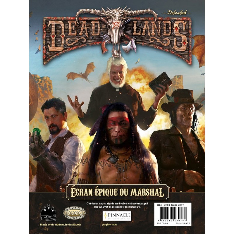 Deadlands Reloaded - Ecran épique un jeu Black Book