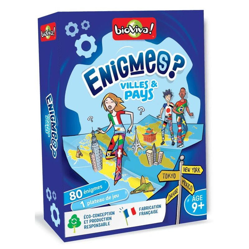 Enigmes - Villes et Pays un jeu Bioviva