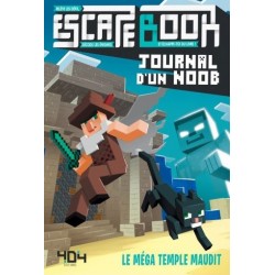 Escape Book junior - Journal d'un noob - Le méga temple maudit un jeu 404 éditions