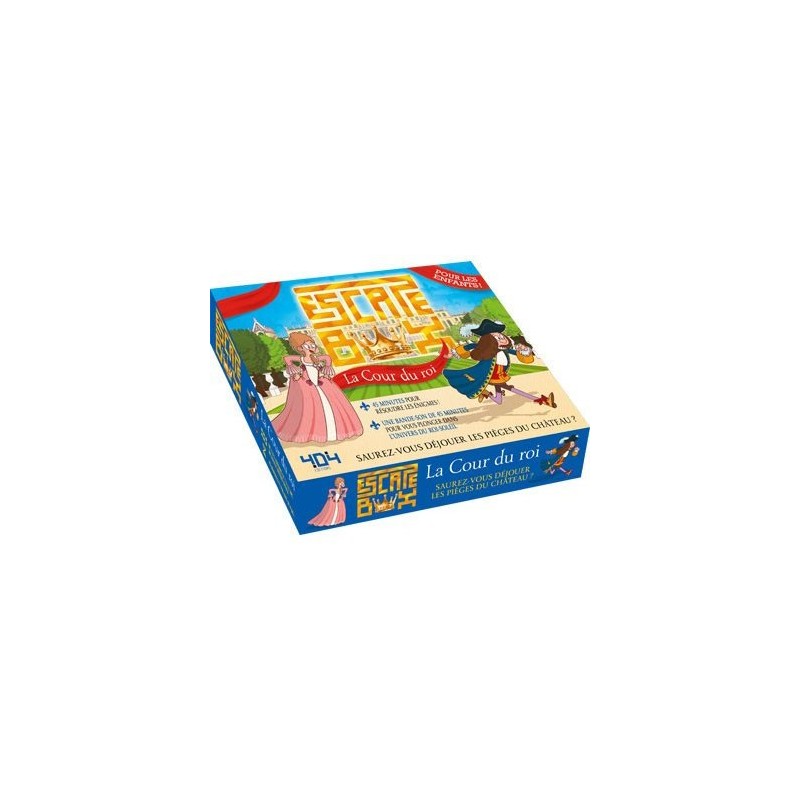 Escape Box - Cour du roi un jeu 404 éditions Escape Box - Cour du roi un jeu 404 éditions