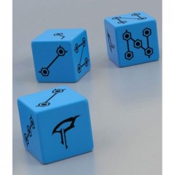 3 dices Kaltoran (bleu) un jeu Aka Games