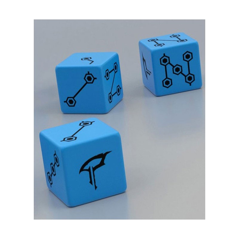 3 dices Kaltoran (bleu) un jeu Aka Games