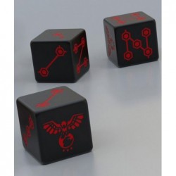 3 dices Legion (noir et rouge) un jeu Aka Games