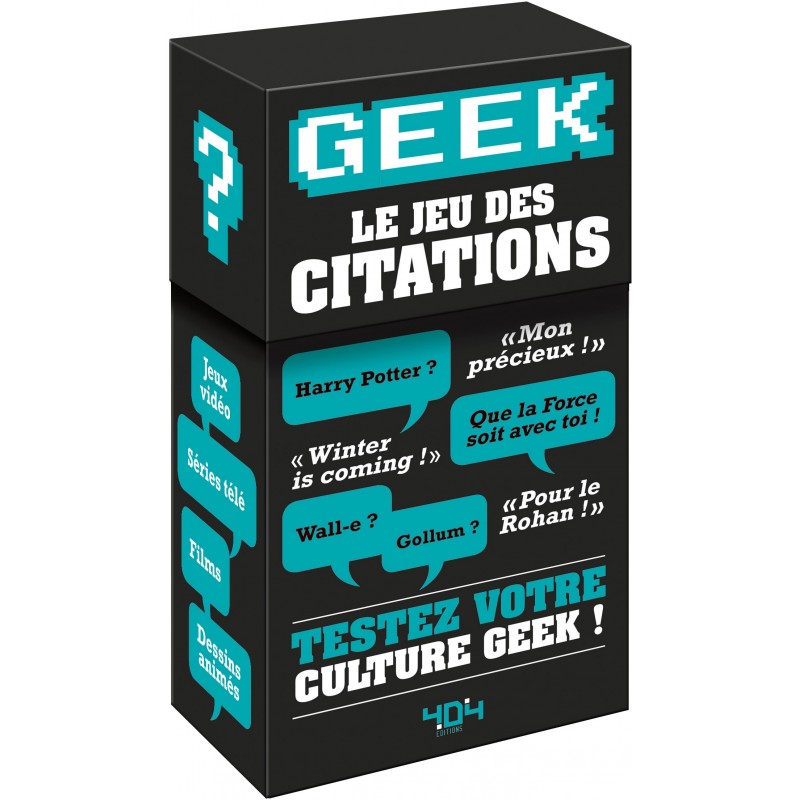 Geek Le Jeu Des Citations Un Jeu Edite Par 404 Editions Geek Le Jeu Des Citations Un Jeu Edite Par 404 Editions