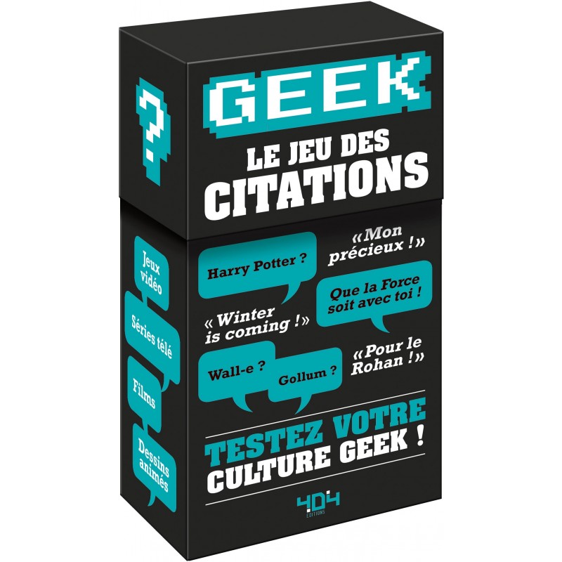 Geek - Le jeu des citations un jeu 404 éditions