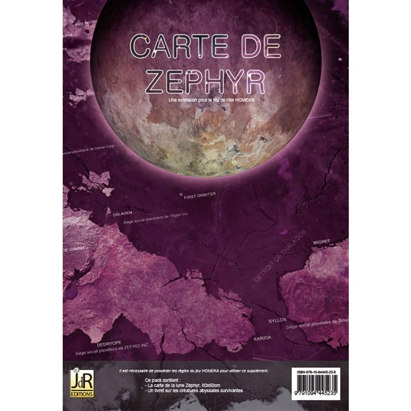 Homeka - Carte de Zephyr un jeu JdREditions