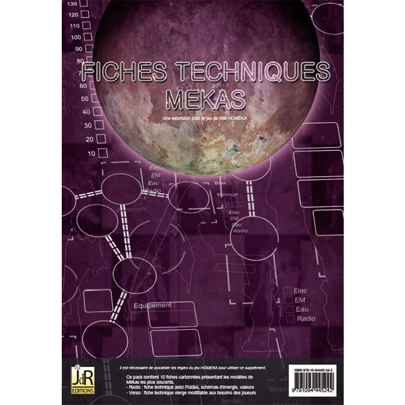 Homeka - Fiches techniques un jeu JdREditions Homeka - Fiches techniques un jeu JdREditions