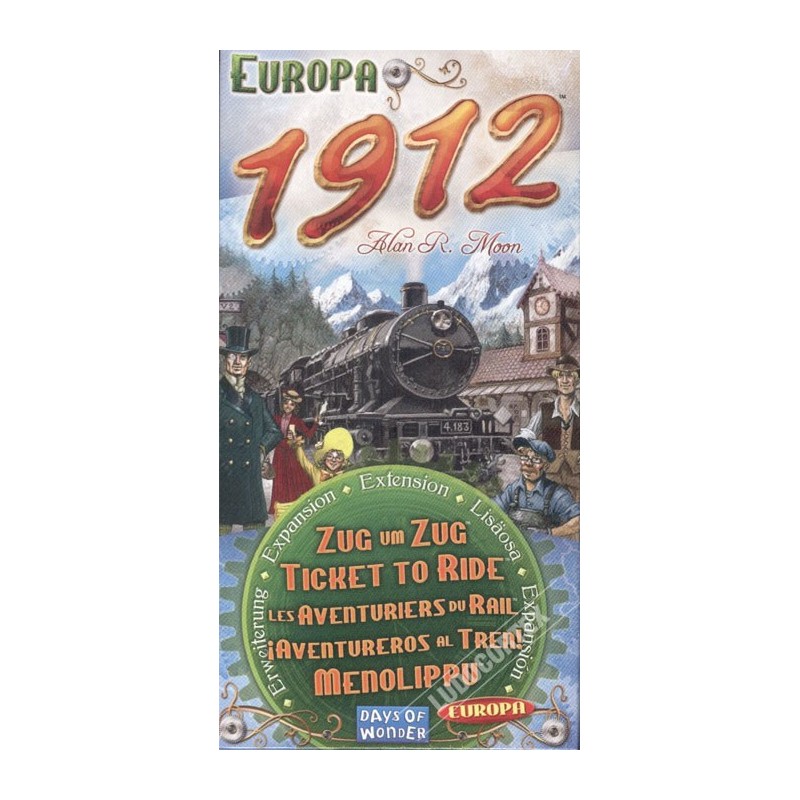 Les aventuriers du rail : extension Europe 1912 un jeu Days of wonder
