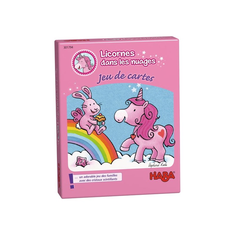 Licornes dans les nuages - Jeu de cartes un jeu Haba Licornes dans les nuages - Jeu de cartes un jeu Haba