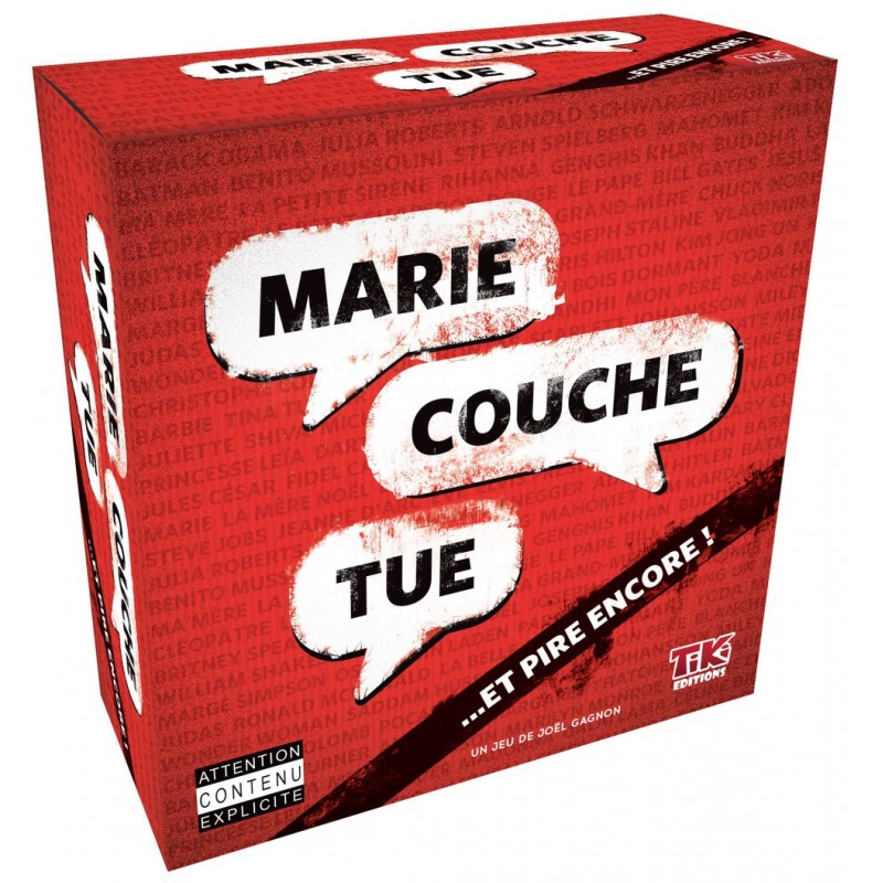 Marie couche tue un jeu TIKI Editions