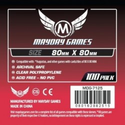 Lot de 100 protège-cartes 80x80 mm un jeu Mayday Games