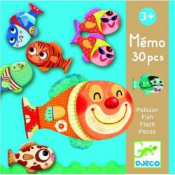 Mémo 30 pièces - Poisson un jeu Djeco