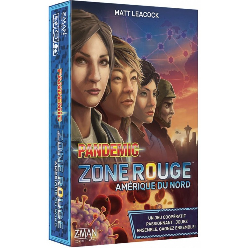 Pandemic - Zone Rouge Amerique du Nord un jeu Z-Man Games Pandemic - Zone Rouge Amerique du Nord un jeu Z-Man Games