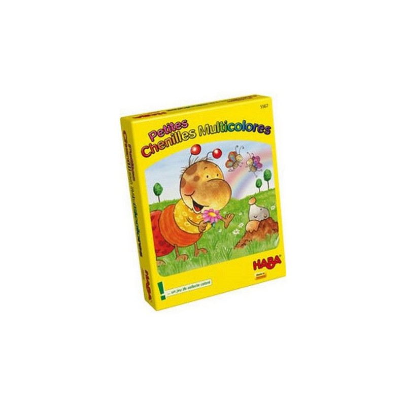 Petites chenilles multicolores un jeu Haba