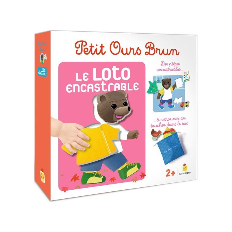 Petit Ours Brun - Le Loto Encastrable un jeu Bayard Jeux