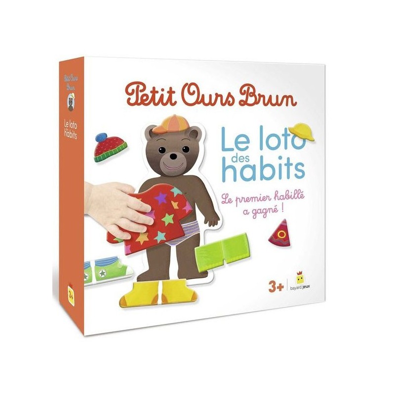 Petit ours brun - Loto des habits un jeu Bayard Jeux