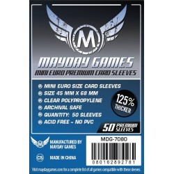 Lot de 50 Protège-Cartes Premium Mini Euro 45x68mm un jeu Mayday Games