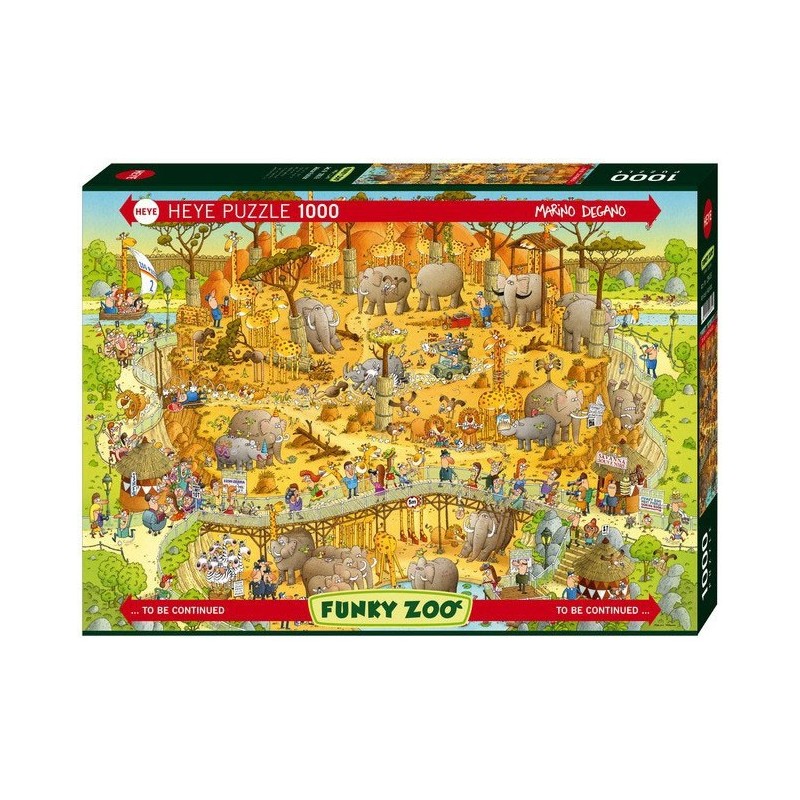 Puzzle 1000 pièces - African habitat un jeu Heye