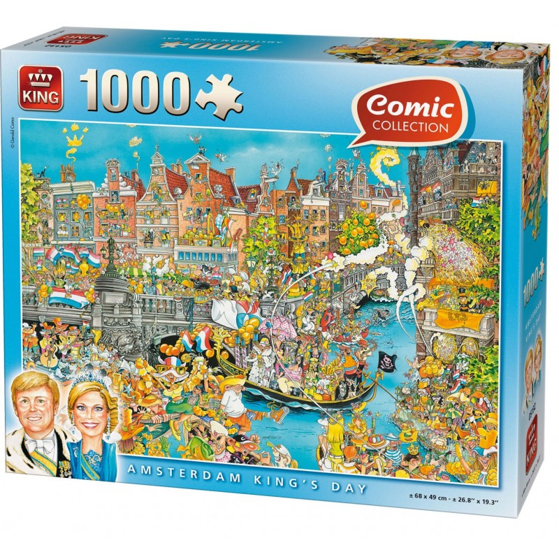 PUZZLE 1000 AMSTERDAM KING'S DAY un jeu King PUZZLE 1000 AMSTERDAM KING'S DAY un jeu King