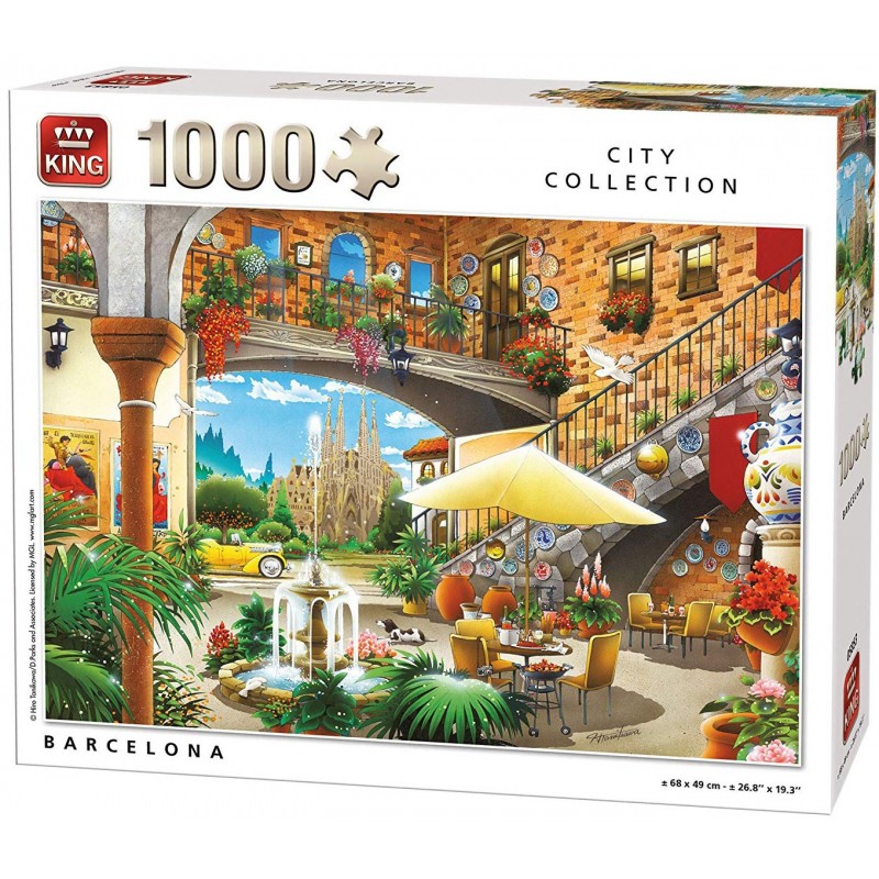 Puzzle 1000 pièces - Barcelone un jeu King