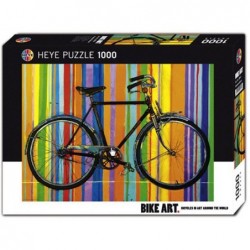 Puzzle 1000 pièces - Bike art freedom deluxe un jeu Heye