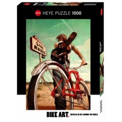 Puzzle 1000 pièces - Bike art music ride un jeu Heye