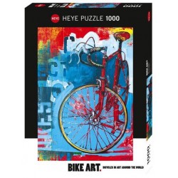 Puzzle 1000 pièces - Bike Art Red un jeu Heye