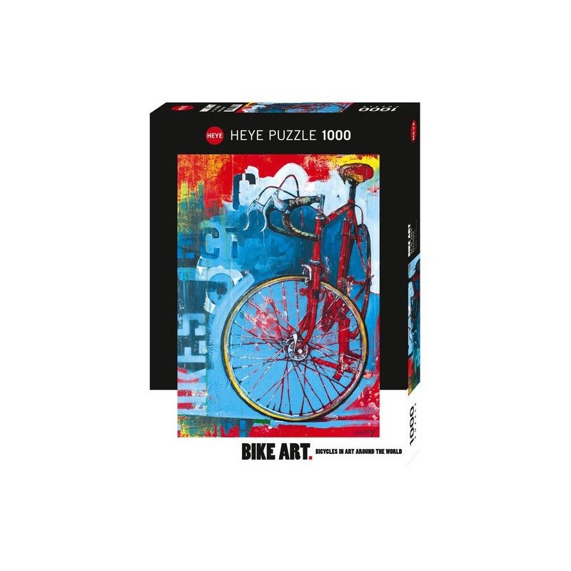 Puzzle 1000 pièces - Bike Art Red un jeu Heye