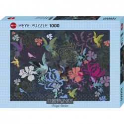 Puzzle 1000 pièces - Birds and flowers un jeu Heye