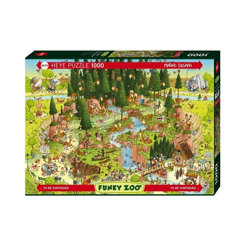 Puzzle 1000 pièces - Black forest habitat un jeu Heye