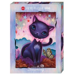 Black Kitty dreaming - 1000 pièces un jeu Heye