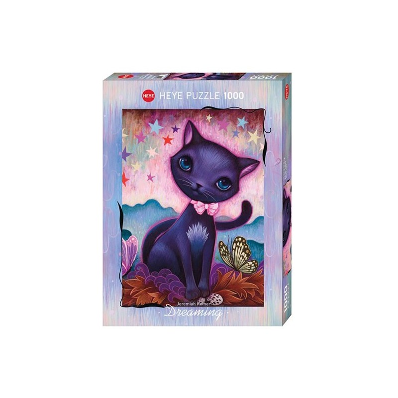 Black Kitty dreaming - 1000 pièces un jeu Heye