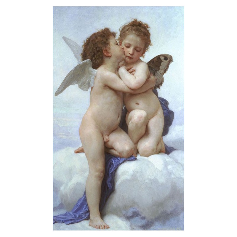 Puzzle 1000 pièces - Bouguereau - Amour et psyché un jeu Ricordi