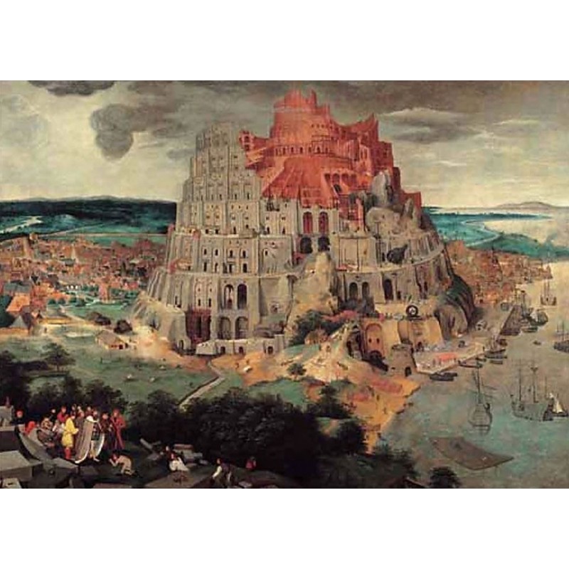 Puzzle 1000 pièces - Bruegel - The tower of babel un jeu Ricordi Puzzle 1000 pièces - Bruegel - The tower of babel un jeu Ricordi