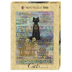 Puzzle 1000 pièces - Chat Égyptien un jeu Heye