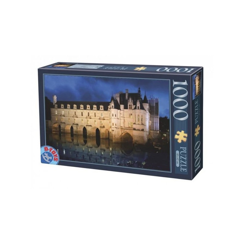 Puzzle 1000 pièces - Château de Chenonceau un jeu D-Toys