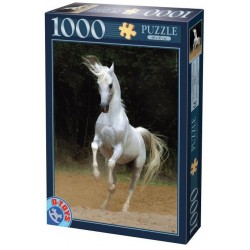 Puzzle 1000 pièces - Cheval blanc un jeu D-Toys