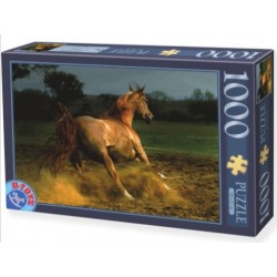 Puzzle 1000 pièces - Cheval marron un jeu D-Toys